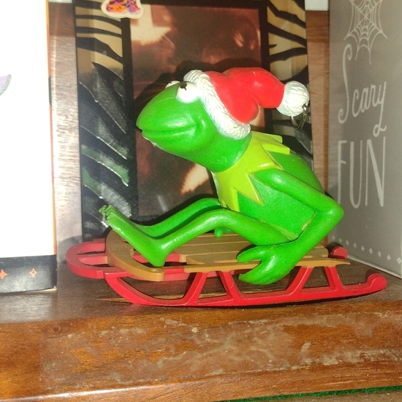Kermit the Frog Figurine Take a Leap of Faith Vintage Hallmark